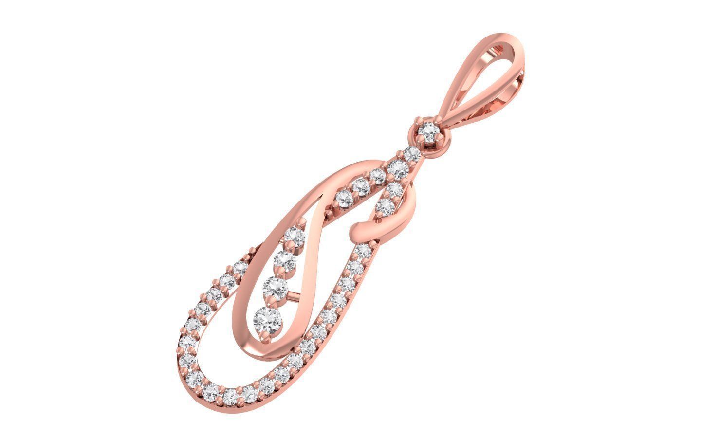 Women Earrings Pendants Sets 3dm STL OBJ FBX Renders Details 3D print model_5