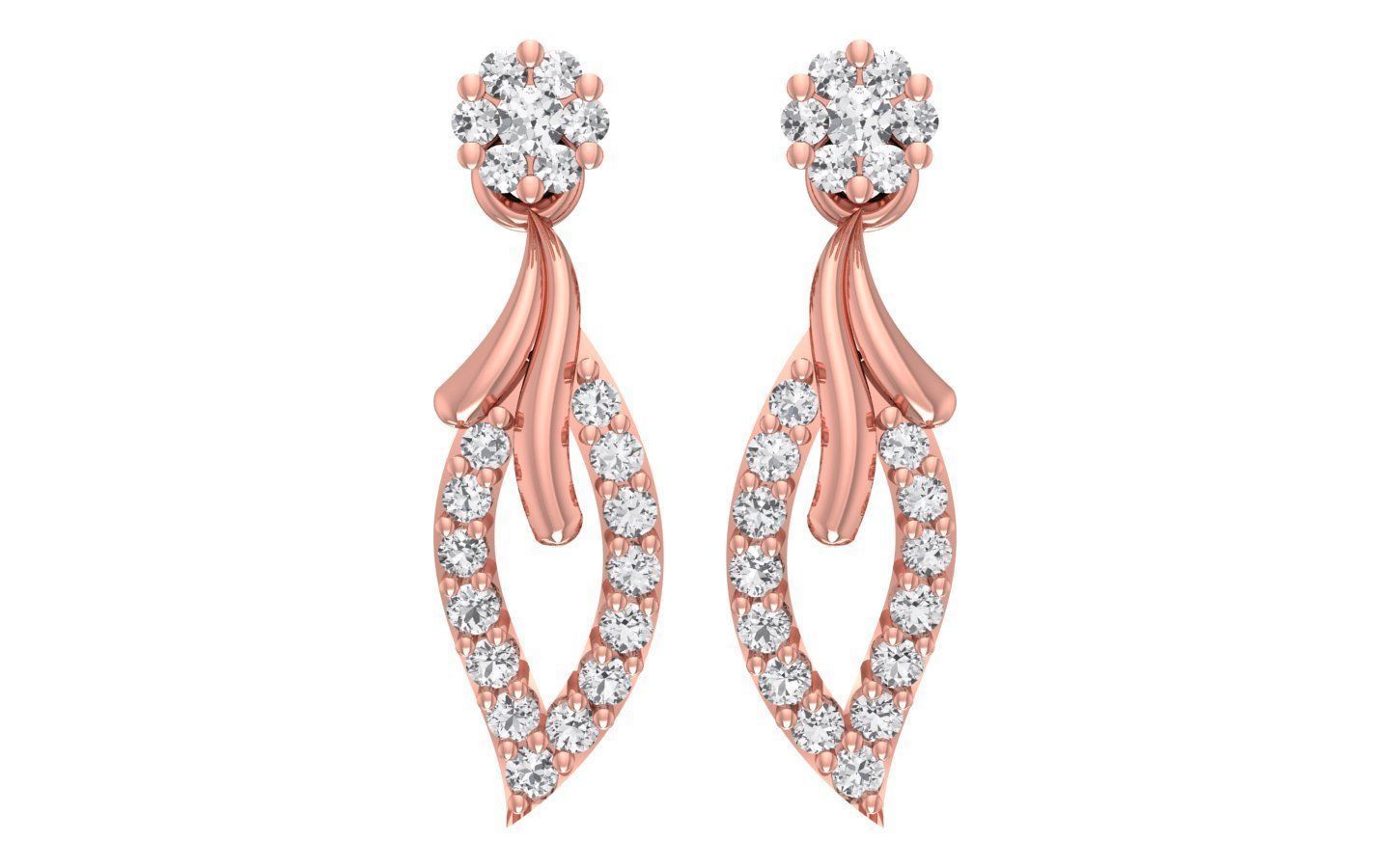 Women Earrings Pendants Sets 3dm STL OBJ FBX Renders Details 3D print model_4