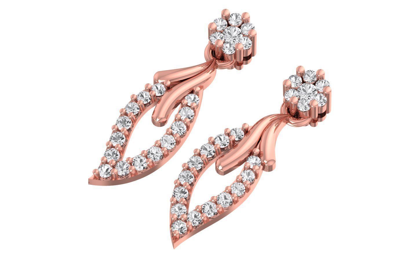 Women Earrings Pendants Sets 3dm STL OBJ FBX Renders Details 3D print model_2