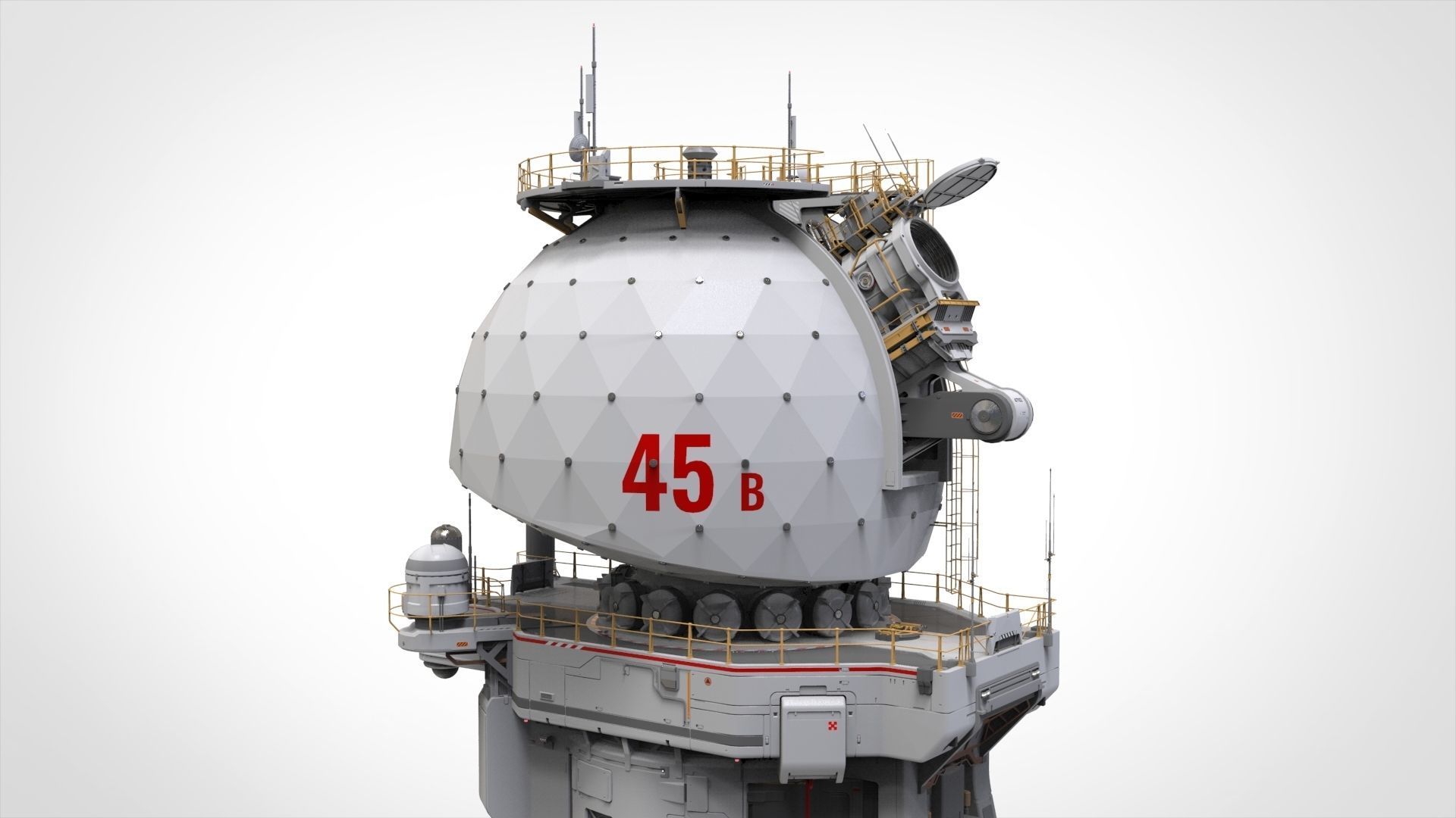 sci fi observation post 3D model_38