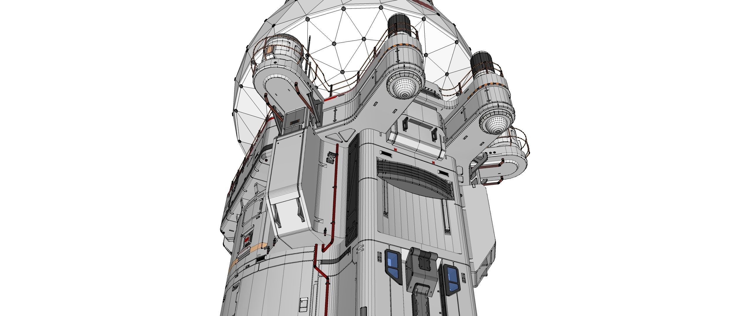 sci fi observation post 3D model_46