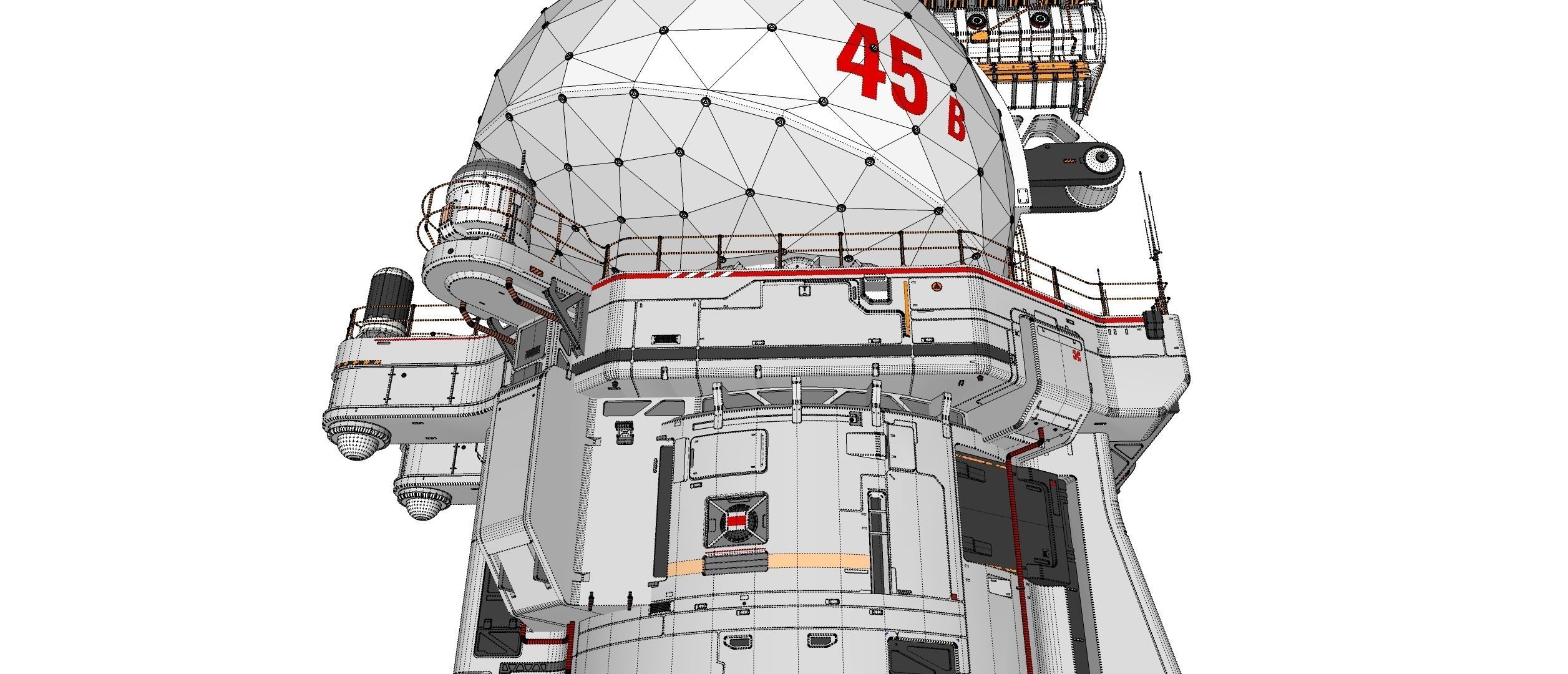 sci fi observation post 3D model_47