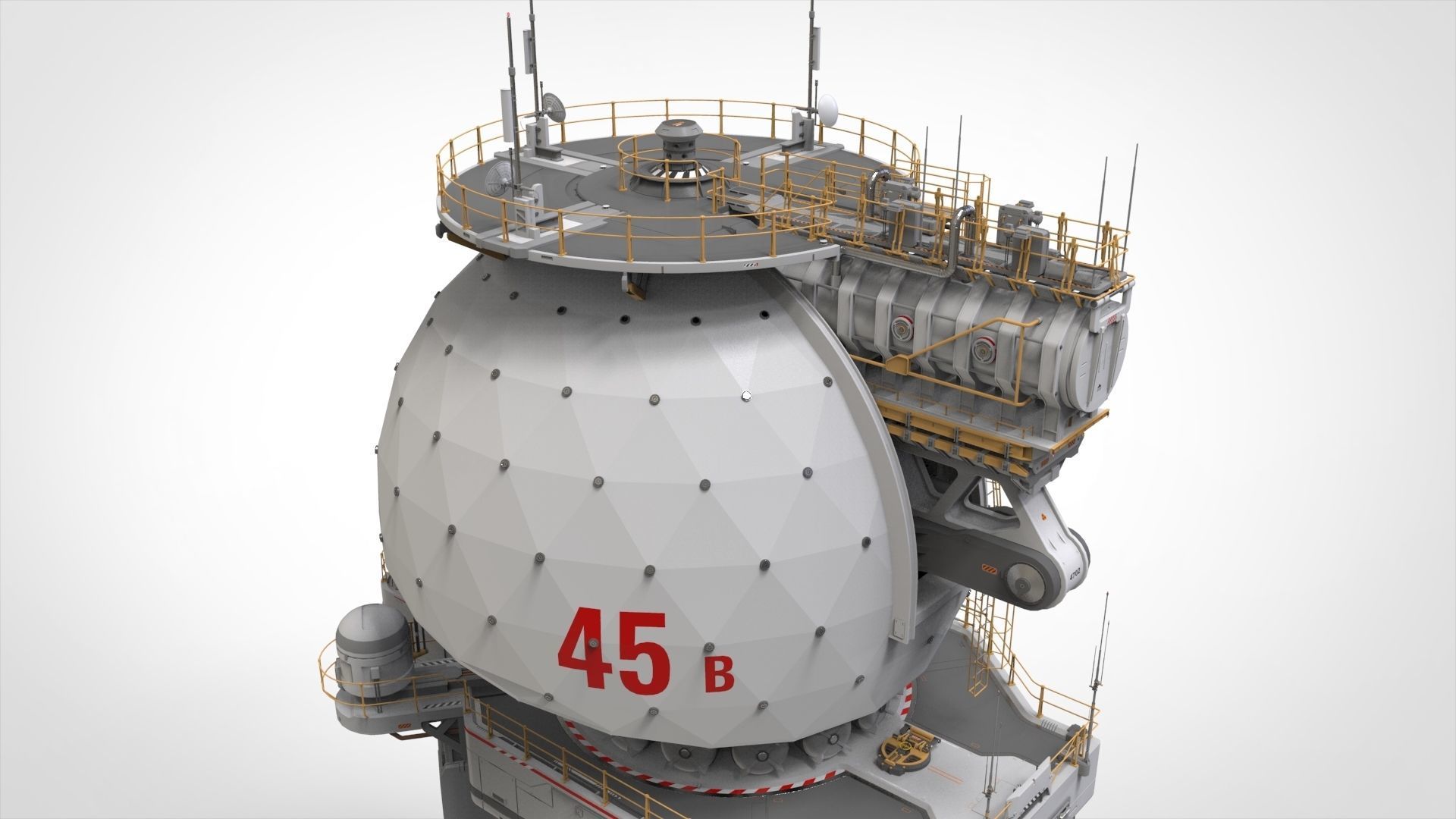 sci fi observation post 3D model_23