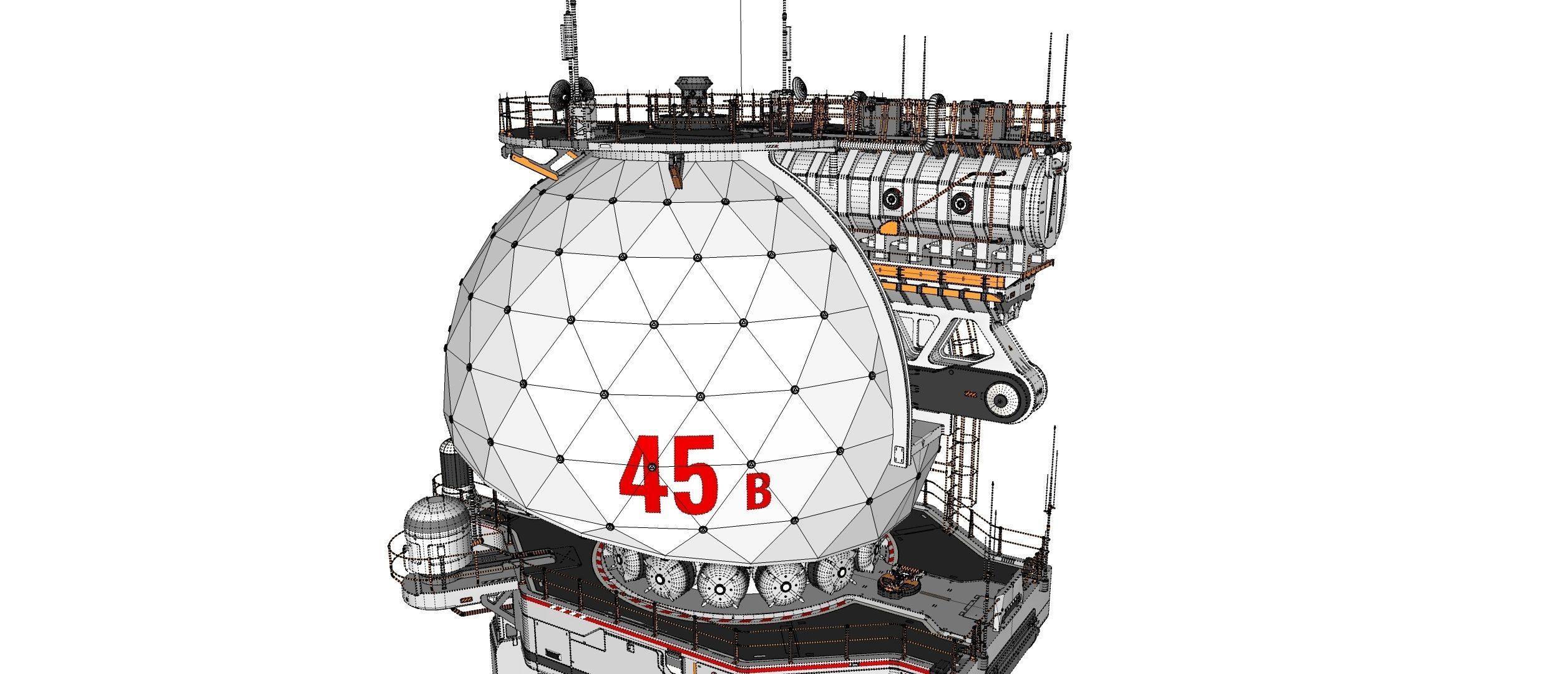 sci fi observation post 3D model_49