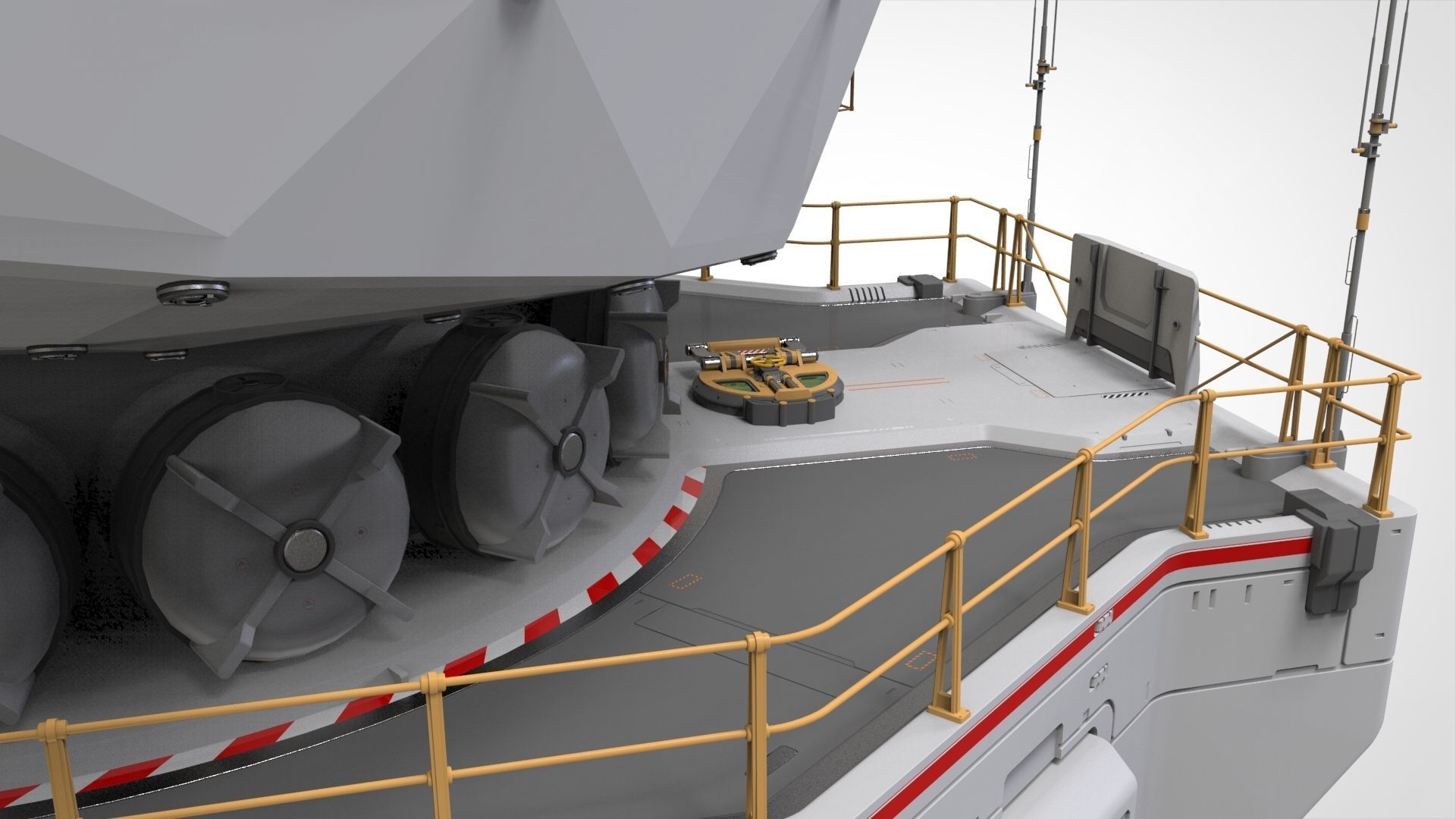 sci fi observation post 3D model_27