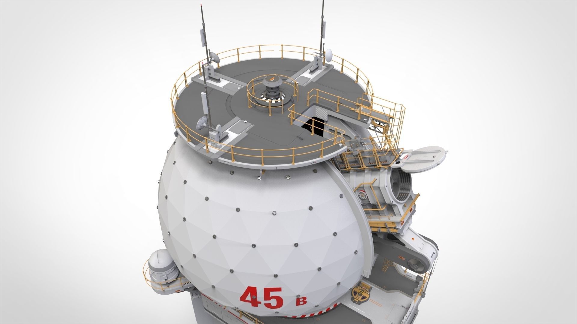 sci fi observation post 3D model_37