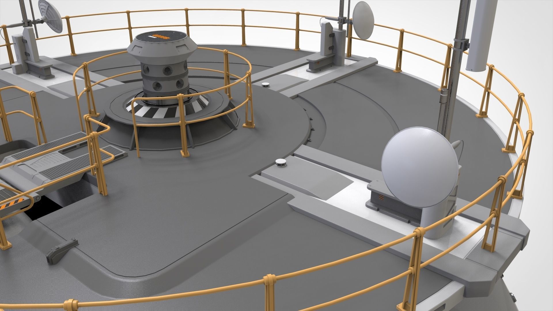 sci fi observation post 3D model_33
