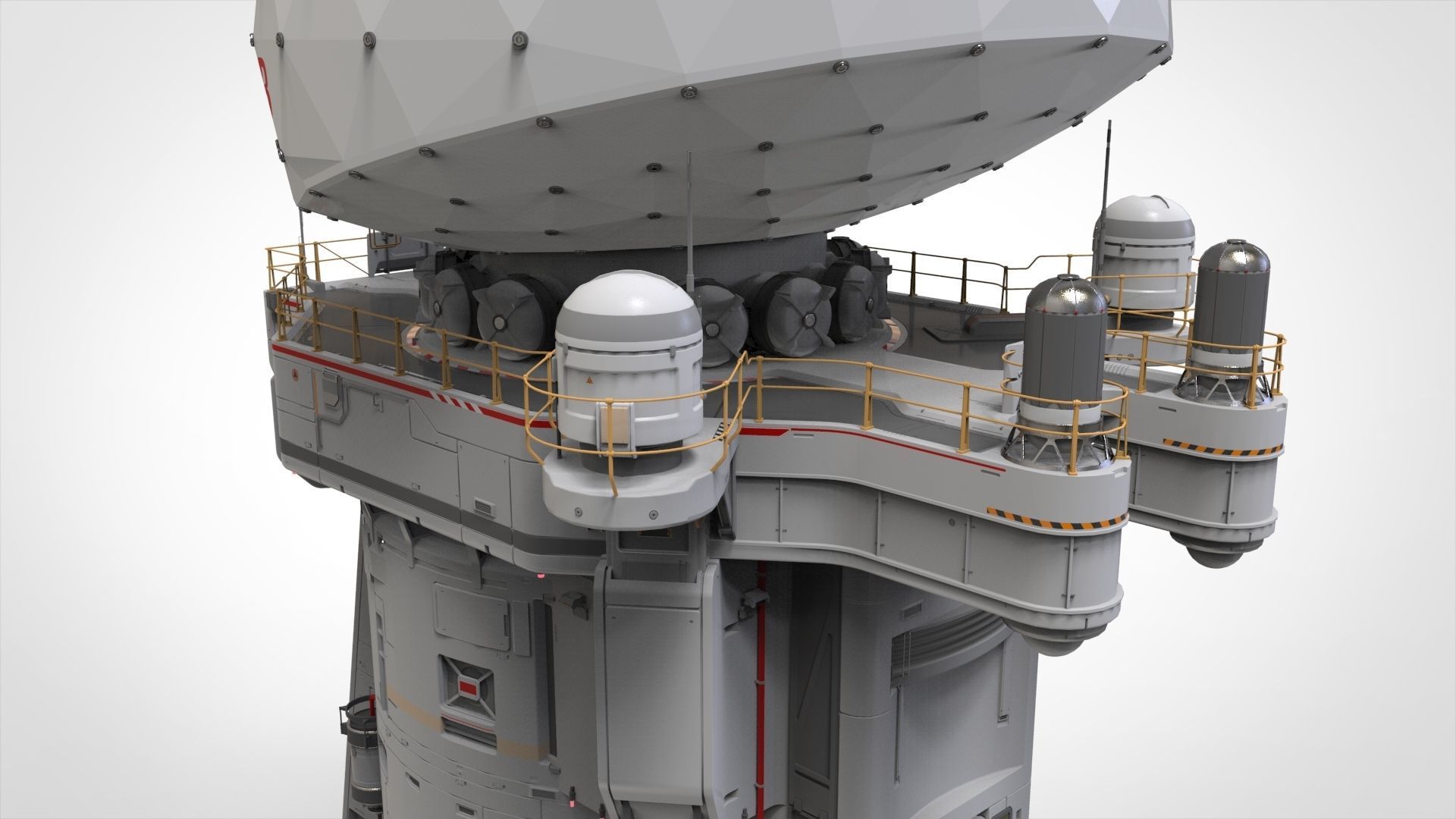 sci fi observation post 3D model_20