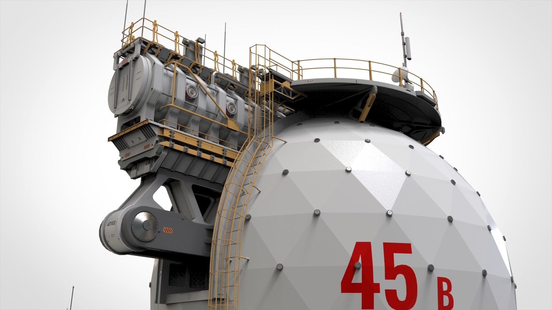 sci fi observation post 3D model_29