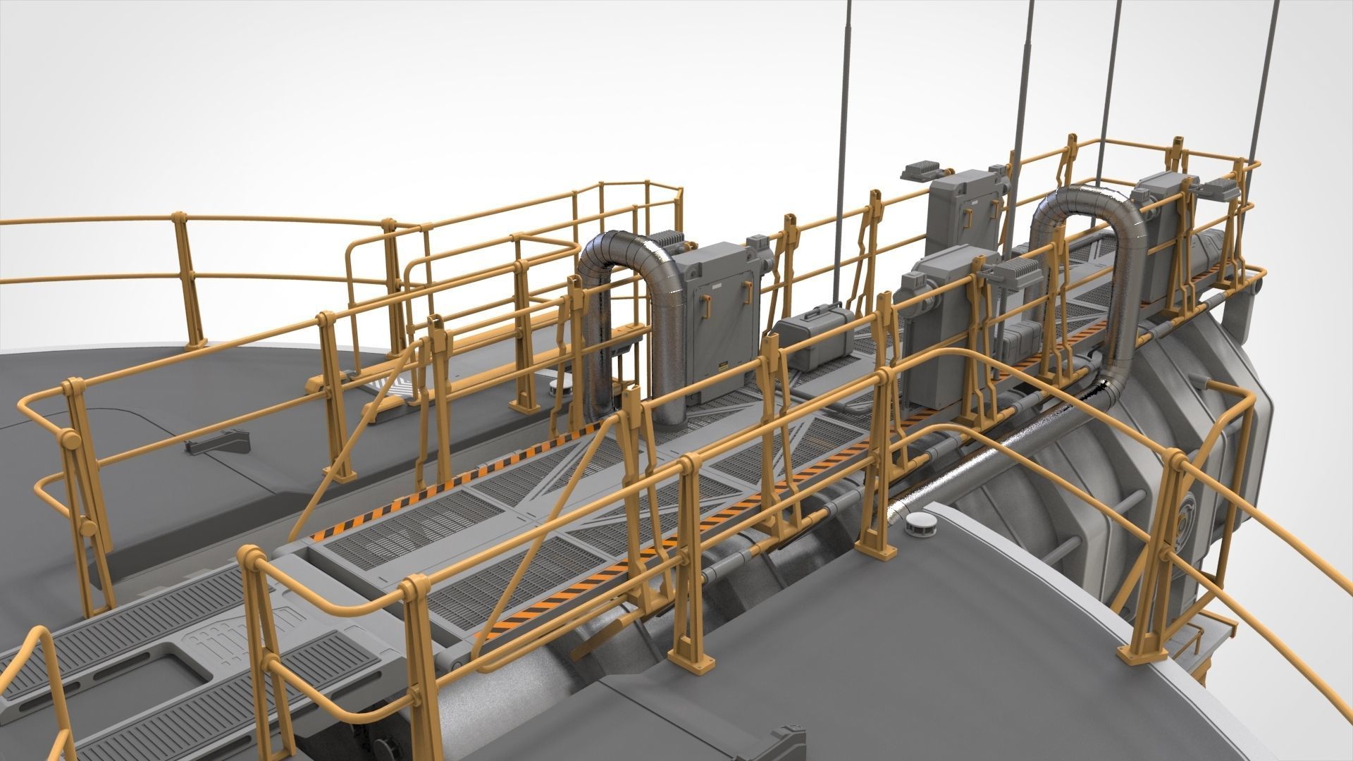 sci fi observation post 3D model_31