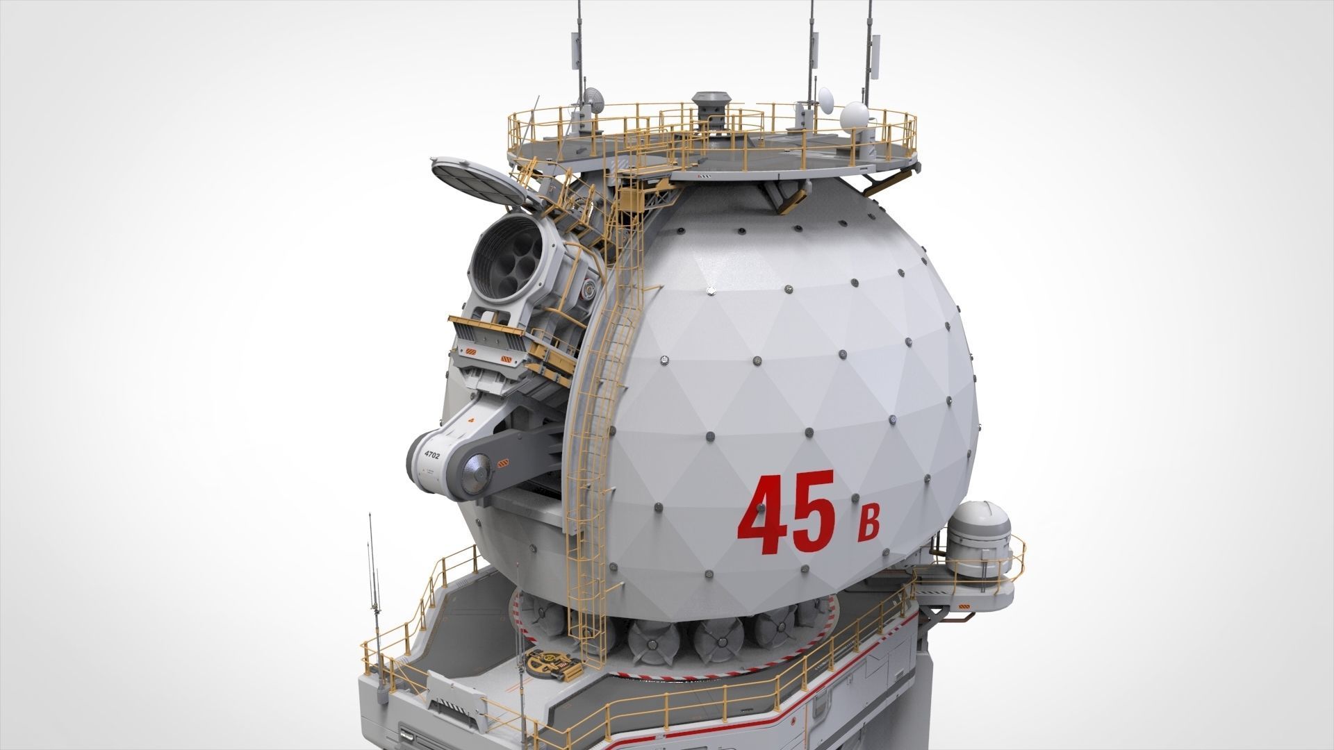 sci fi observation post 3D model_36