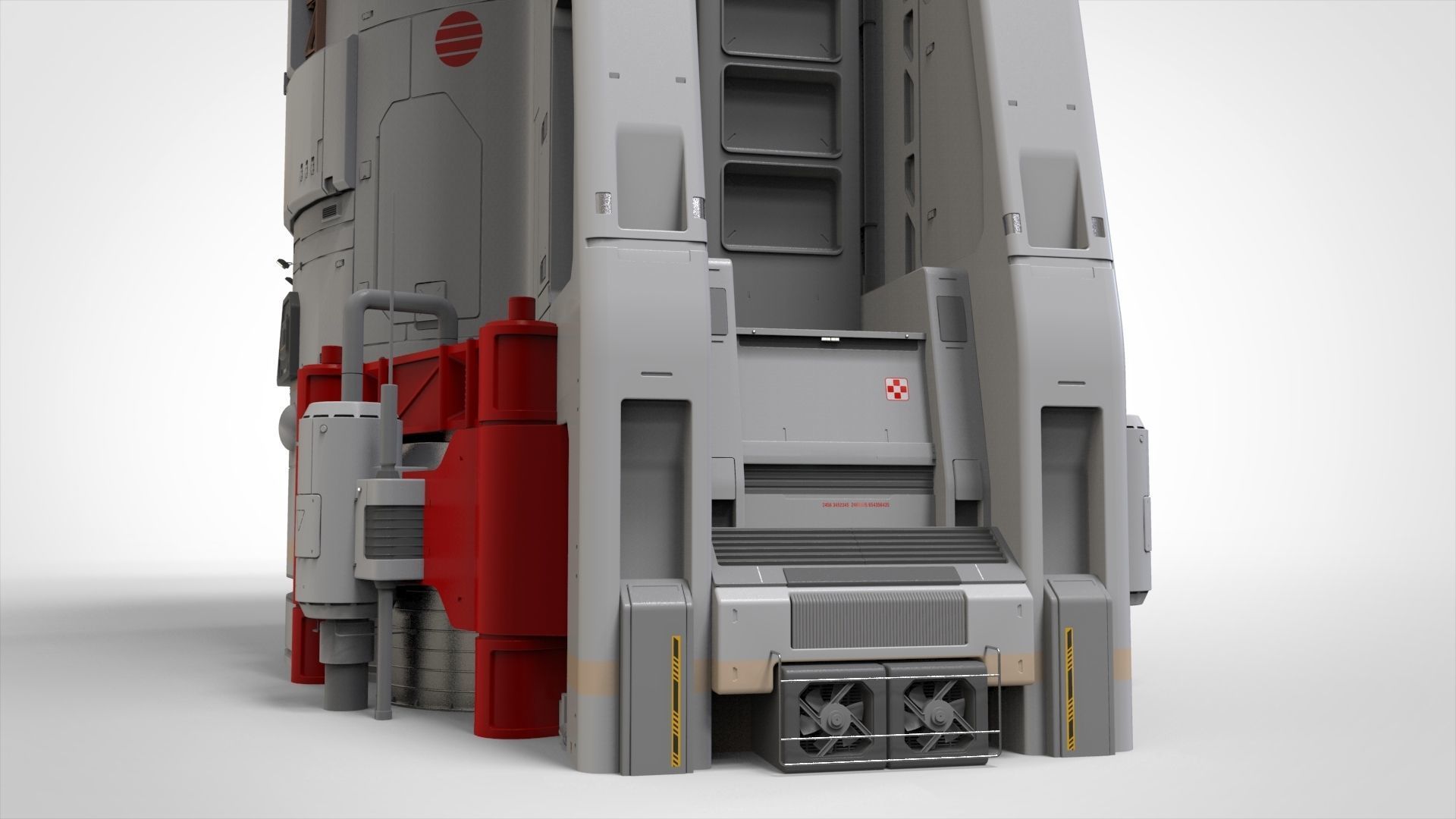 sci fi observation post 3D model_9