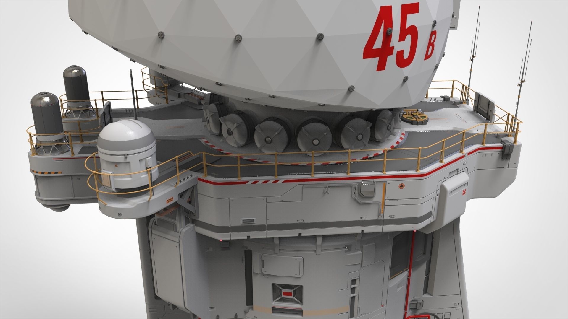 sci fi observation post 3D model_18