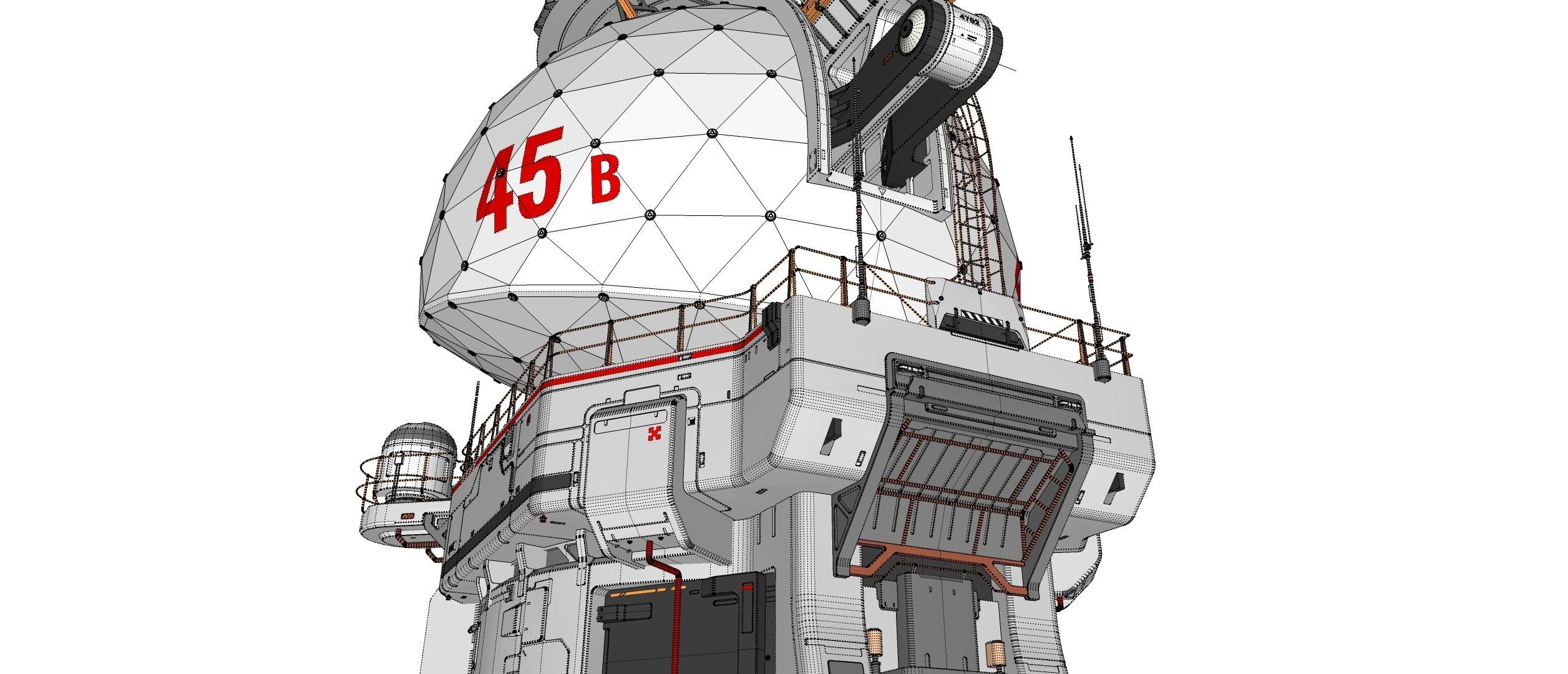 sci fi observation post 3D model_48