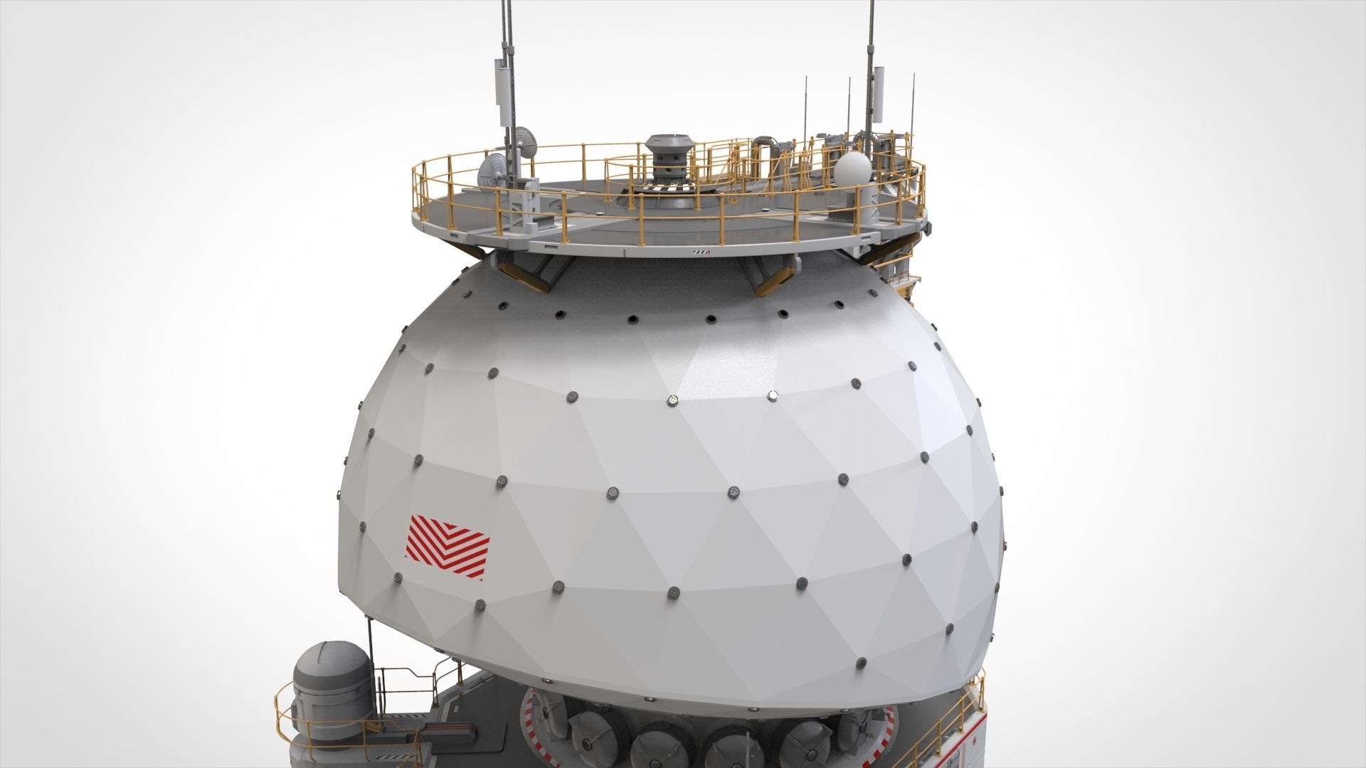 sci fi observation post 3D model_24