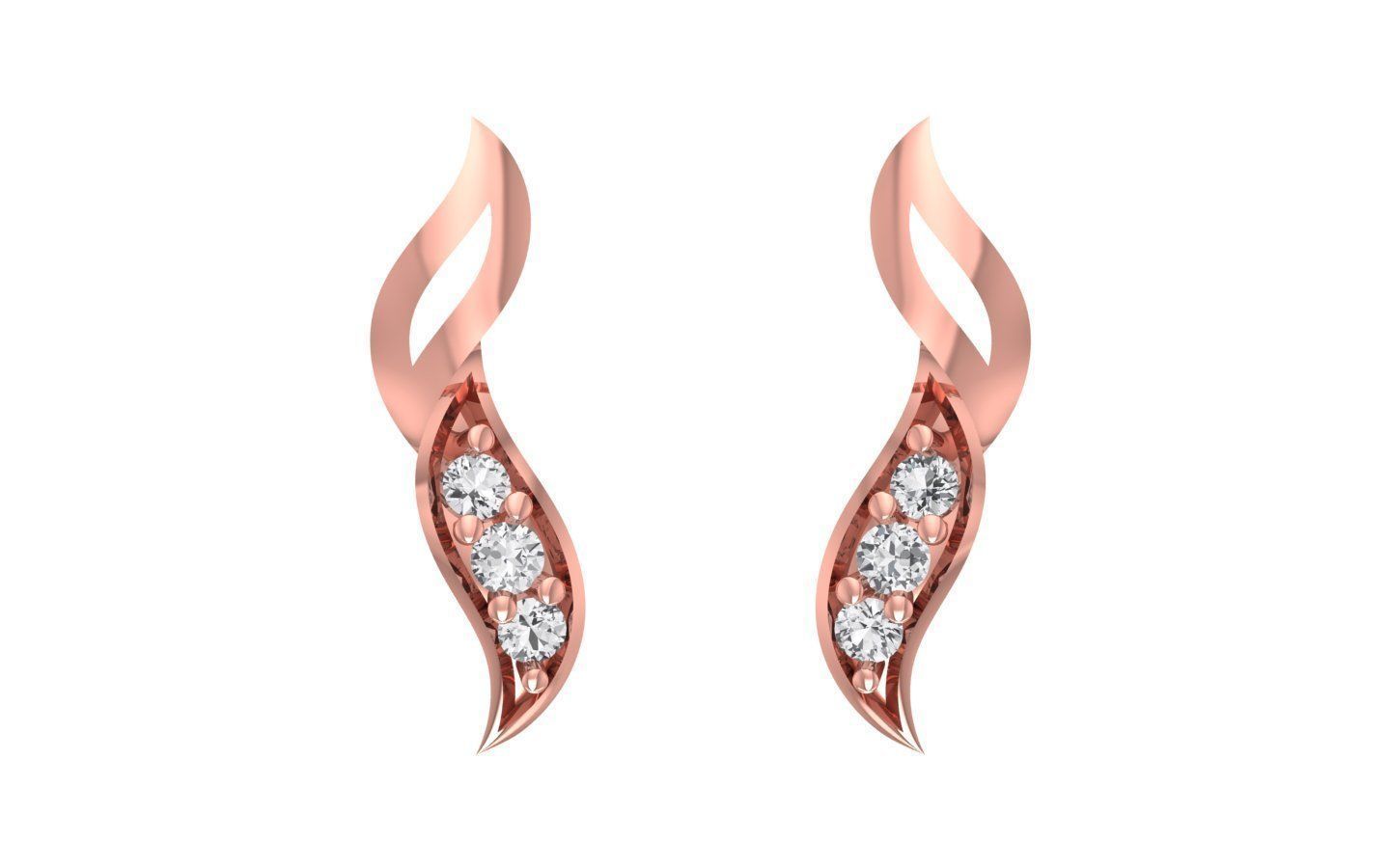 Women Earrings Pendants Sets 3dm STL OBJ FBX Renders Details 3D print model_5