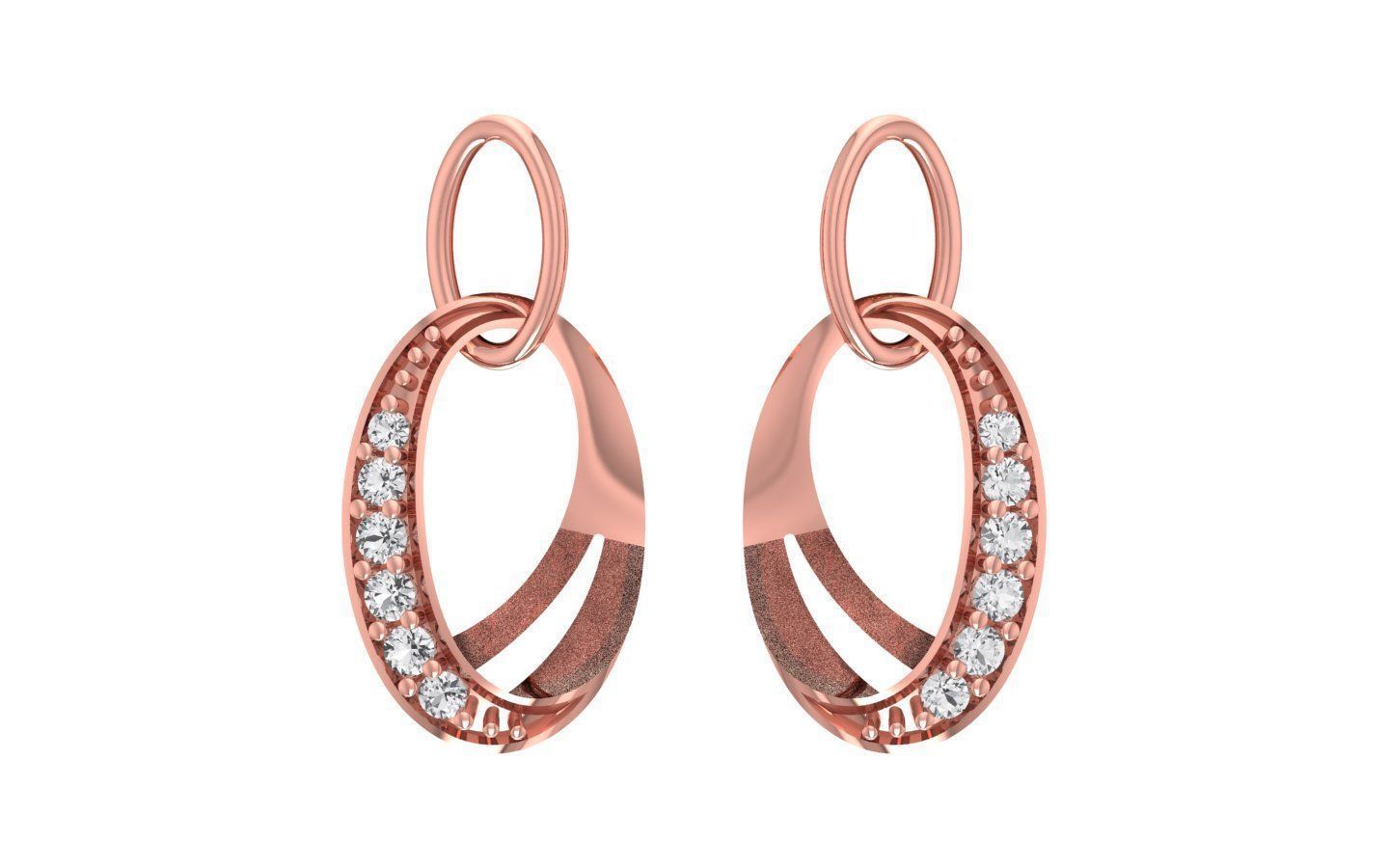 Women Earrings Pendants Sets 3dm STL OBJ FBX Renders Details 3D print model_3