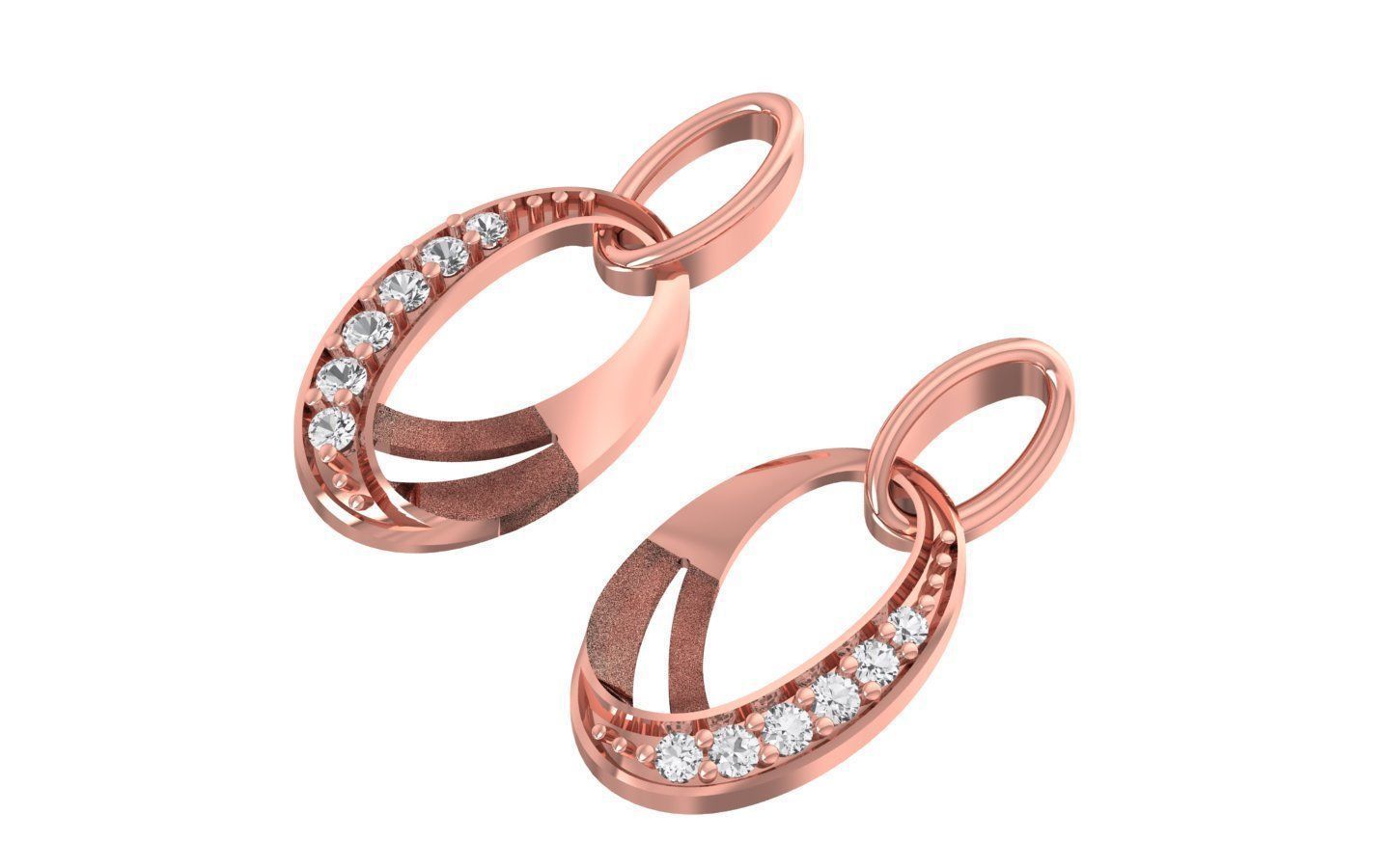 Women Earrings Pendants Sets 3dm STL OBJ FBX Renders Details 3D print model_1