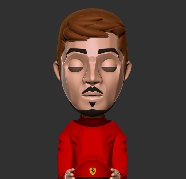 charles leclerc figure 3D print model_1