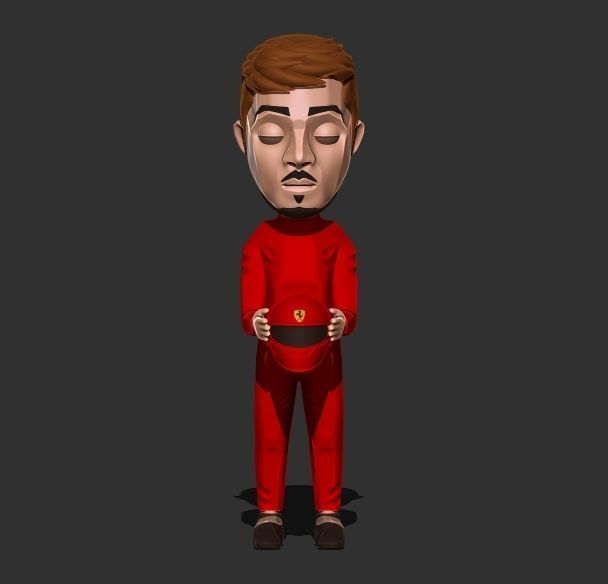 charles leclerc figure 3D print model_2
