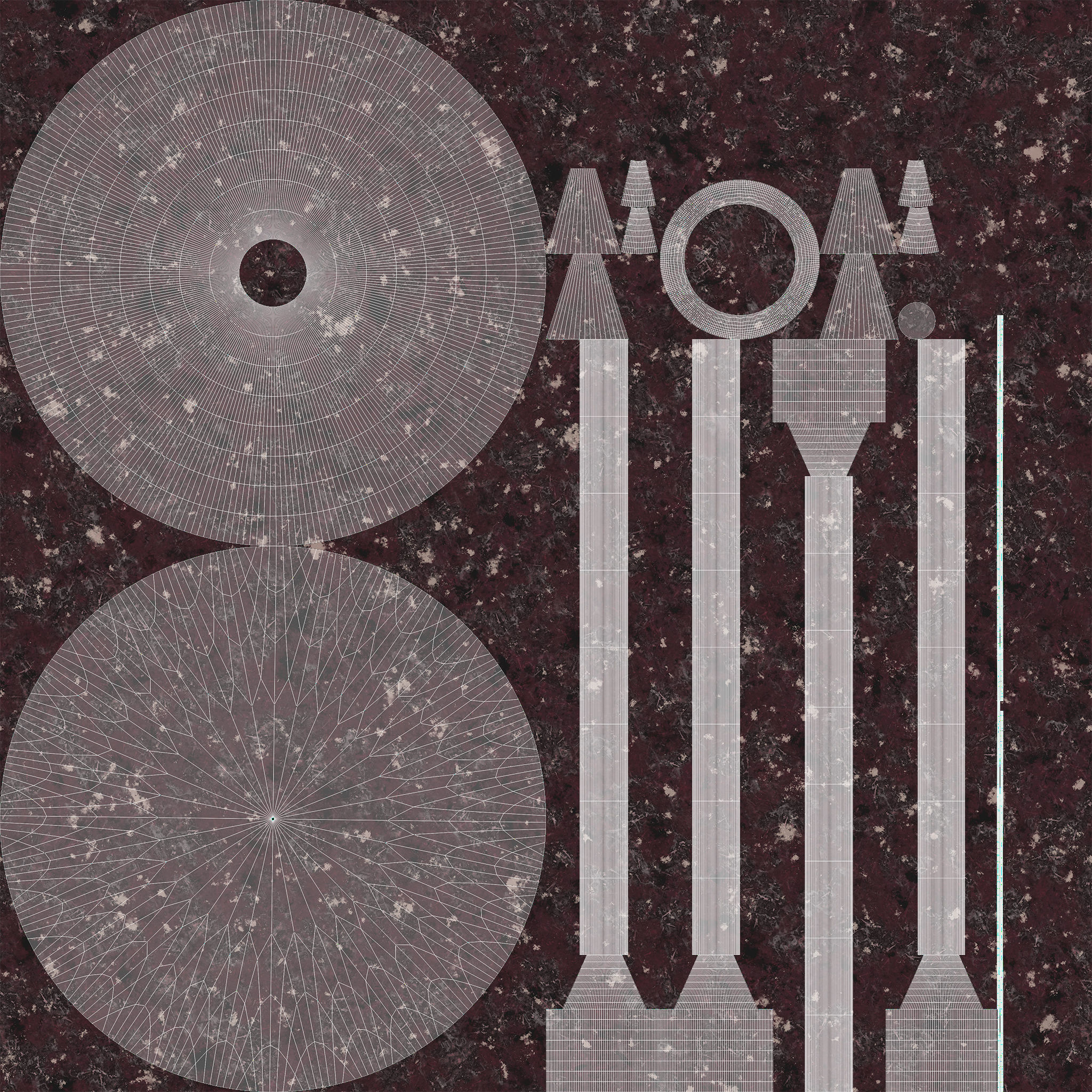 Furniture - Bed Lamp 3D model_5