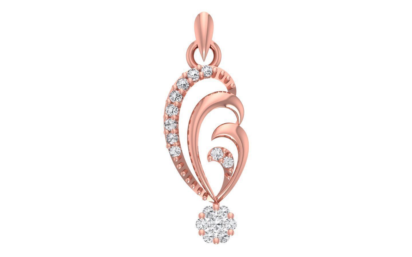 Women Earrings Pendants Sets 3dm STL OBJ FBX Renders Details 3D print model_3