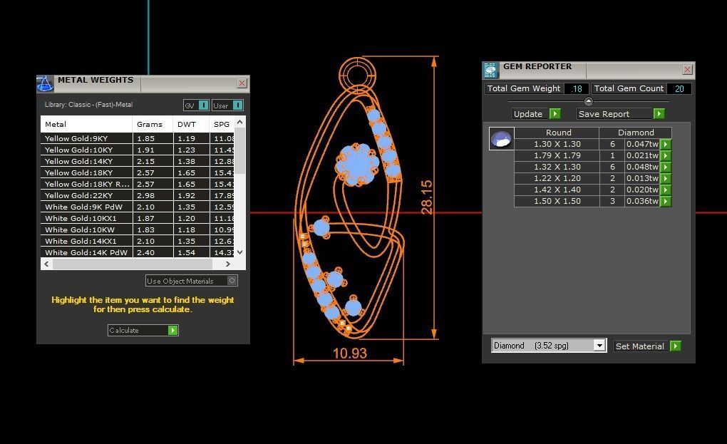Women Earrings Pendants Sets 3dm STL OBJ FBX Renders Details 3D print model_7