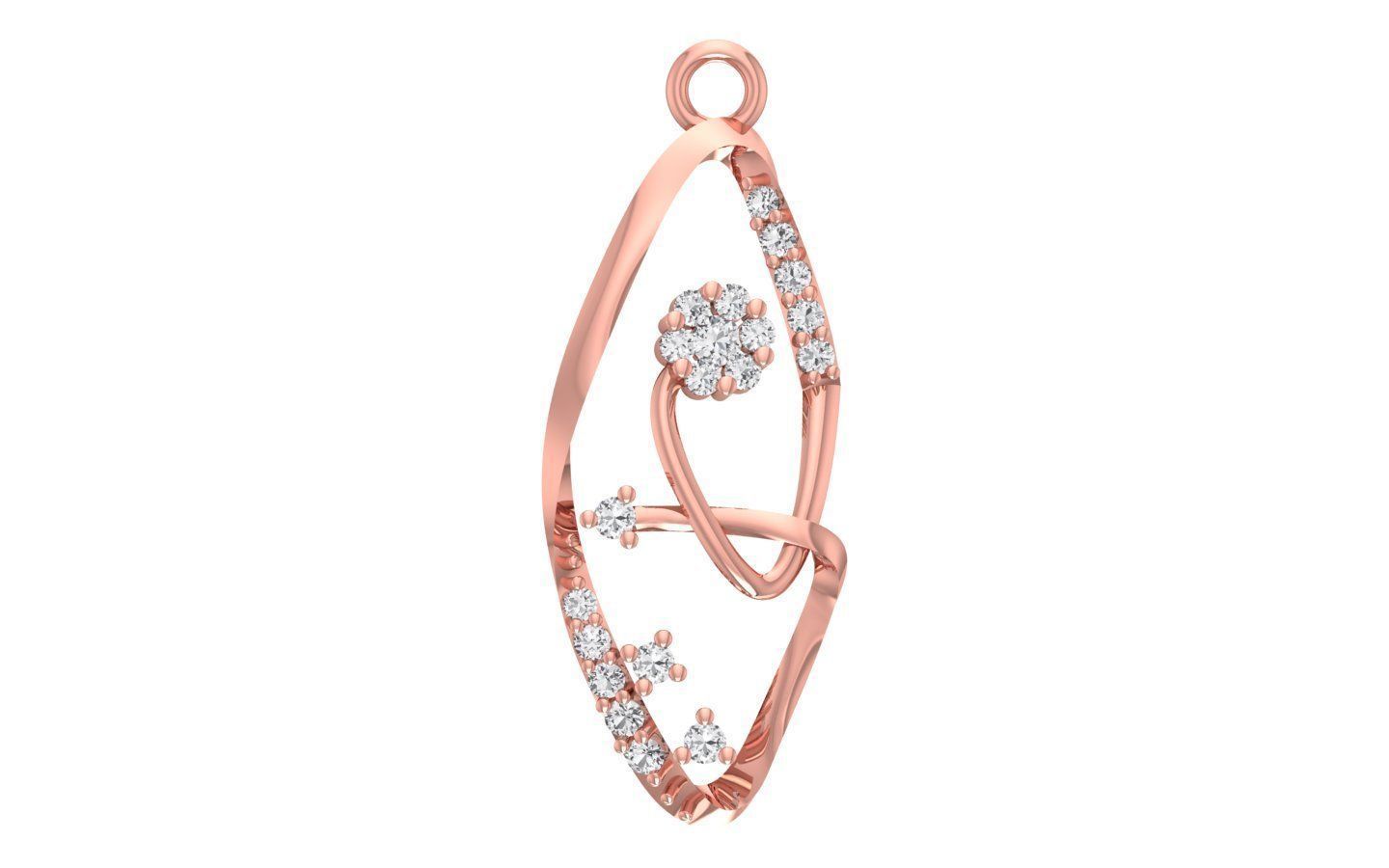 Women Earrings Pendants Sets 3dm STL OBJ FBX Renders Details 3D print model_2