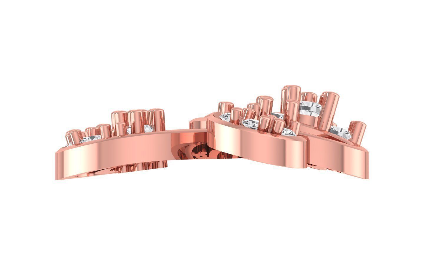 Women Earrings Pendants Sets 3dm STL OBJ FBX Renders Details 3D print model_5