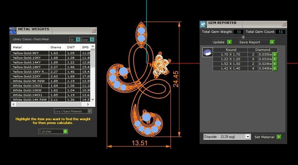 Women Earrings Pendants Sets 3dm STL OBJ FBX Renders Details 3D print model_8