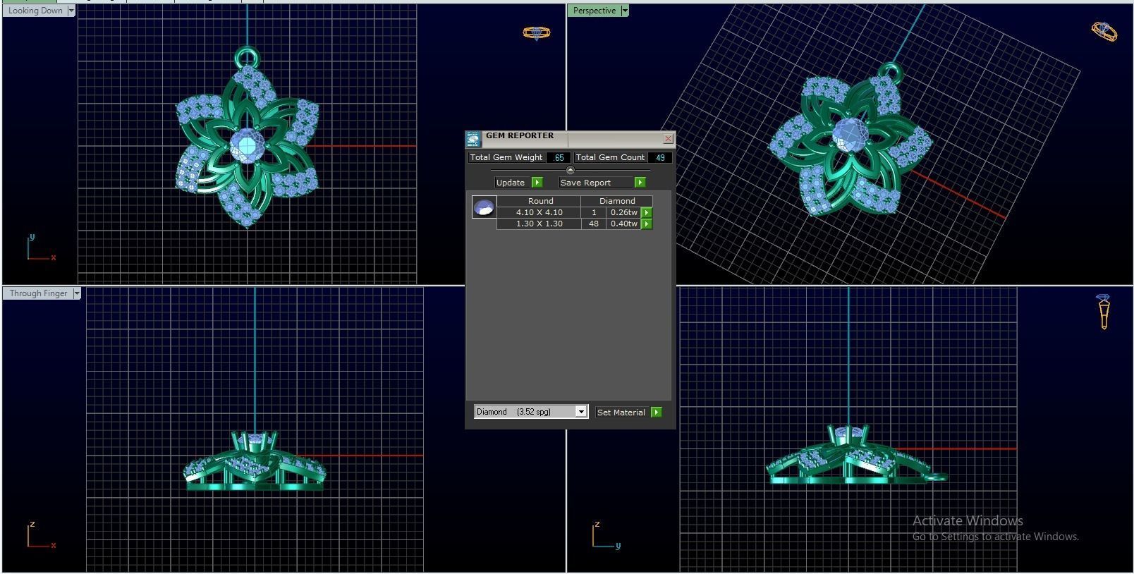 Nickles Daimond 3D print model_2