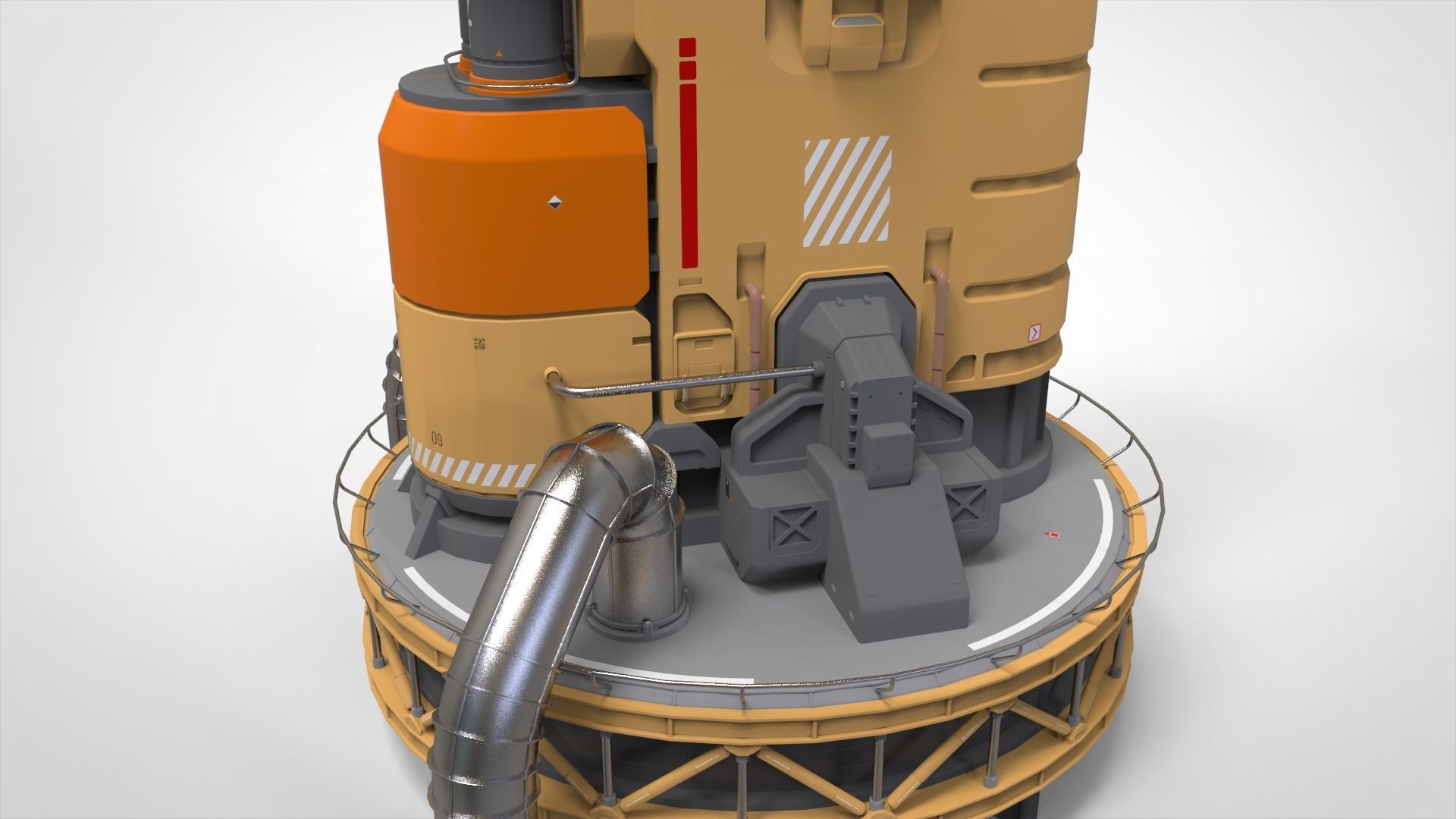 Sci Fi Modular Environment 18 3D model_23