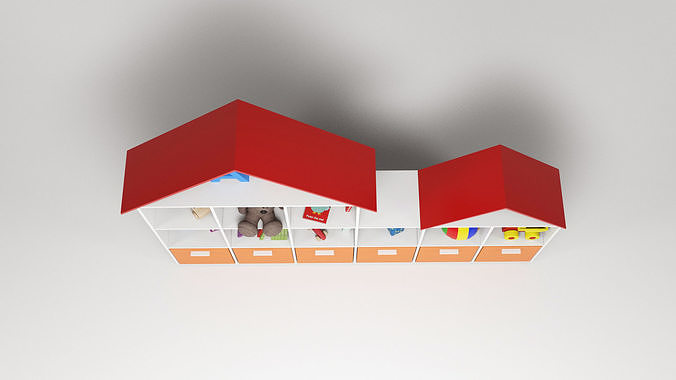 Kindergarten - Furniture and props Low-poly 3D model 5