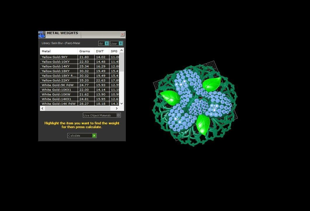 Romdul gold ring with diamonds 3D print model_6