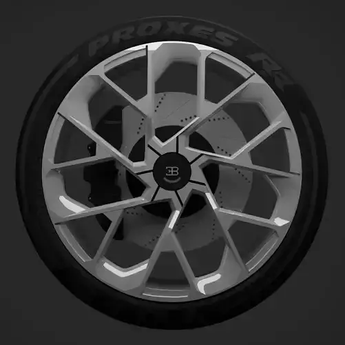 Bugatti Wheel 3D model Bugatti Wheel 3D model