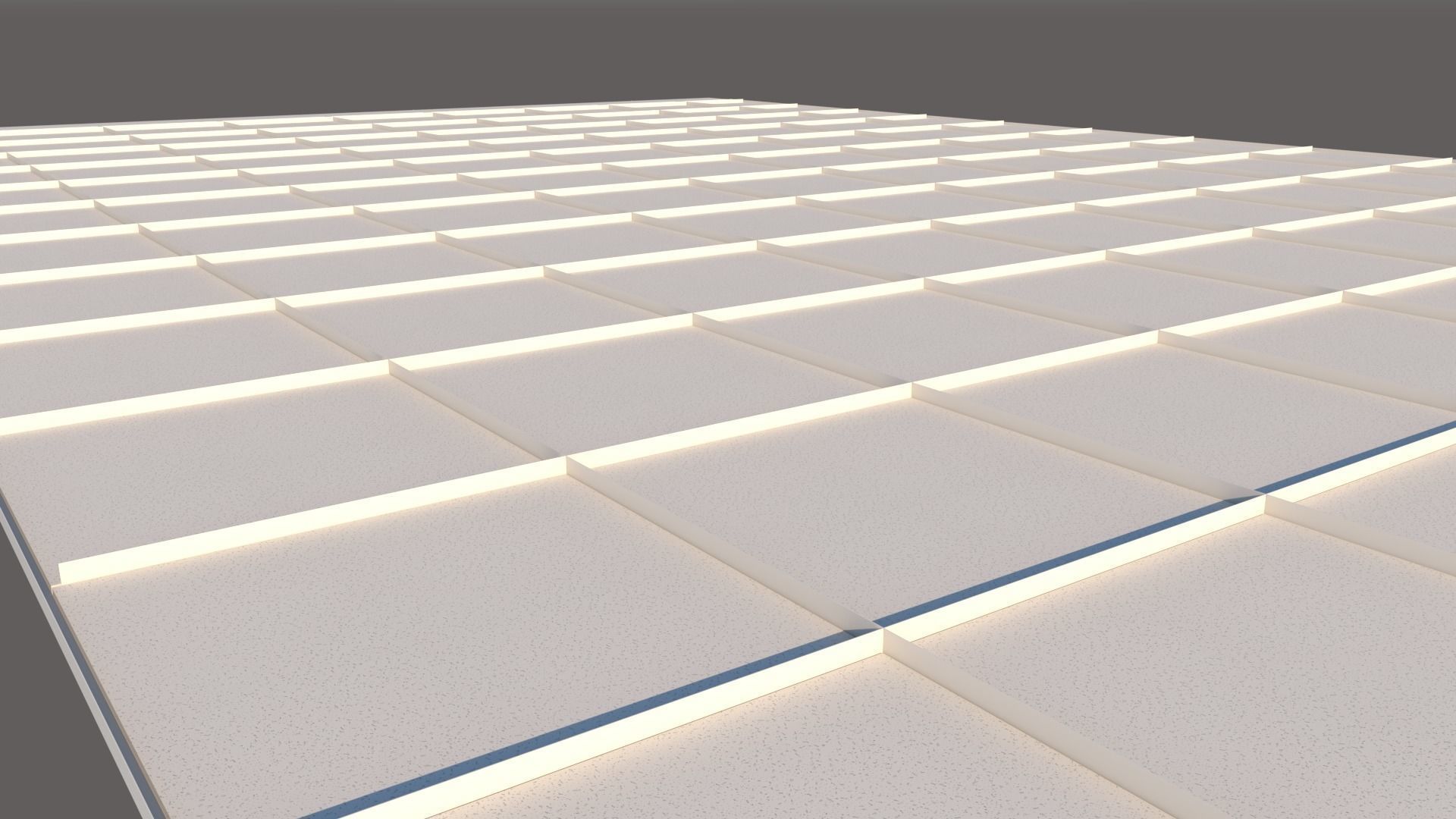 Dynamic false ceiling 600x600mm T24 3D model_5