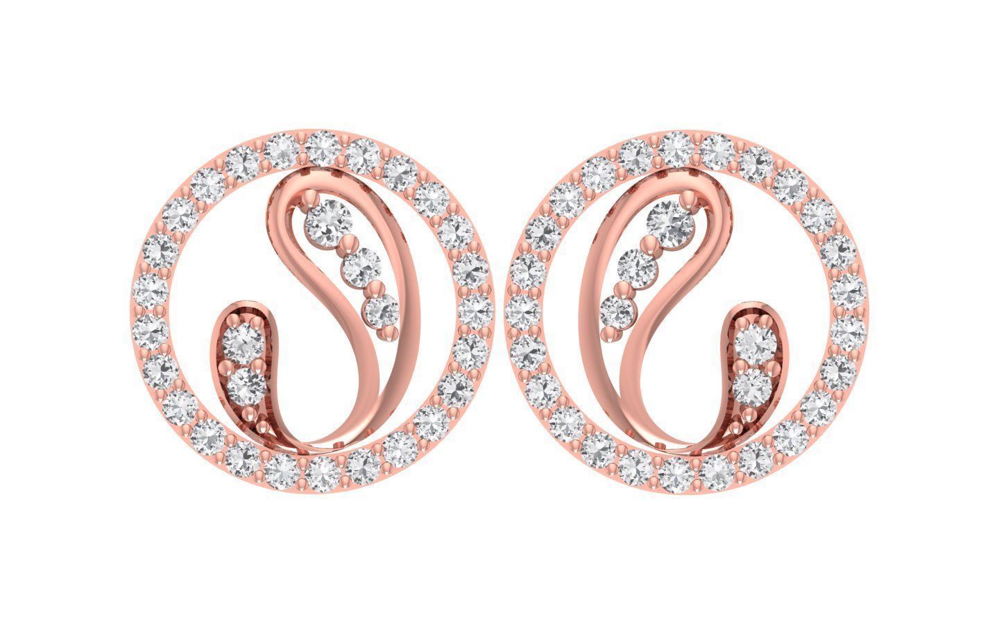 Women Earrings Pendants Sets 3dm STL OBJ FBX Renders Details 3D print model_4