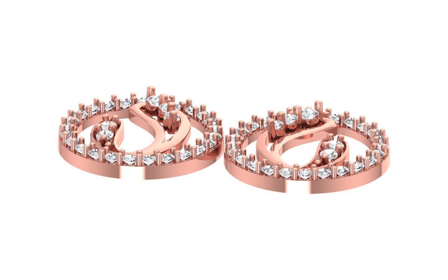 Women Earrings Pendants Sets 3dm STL OBJ FBX Renders Details 3D print model_1