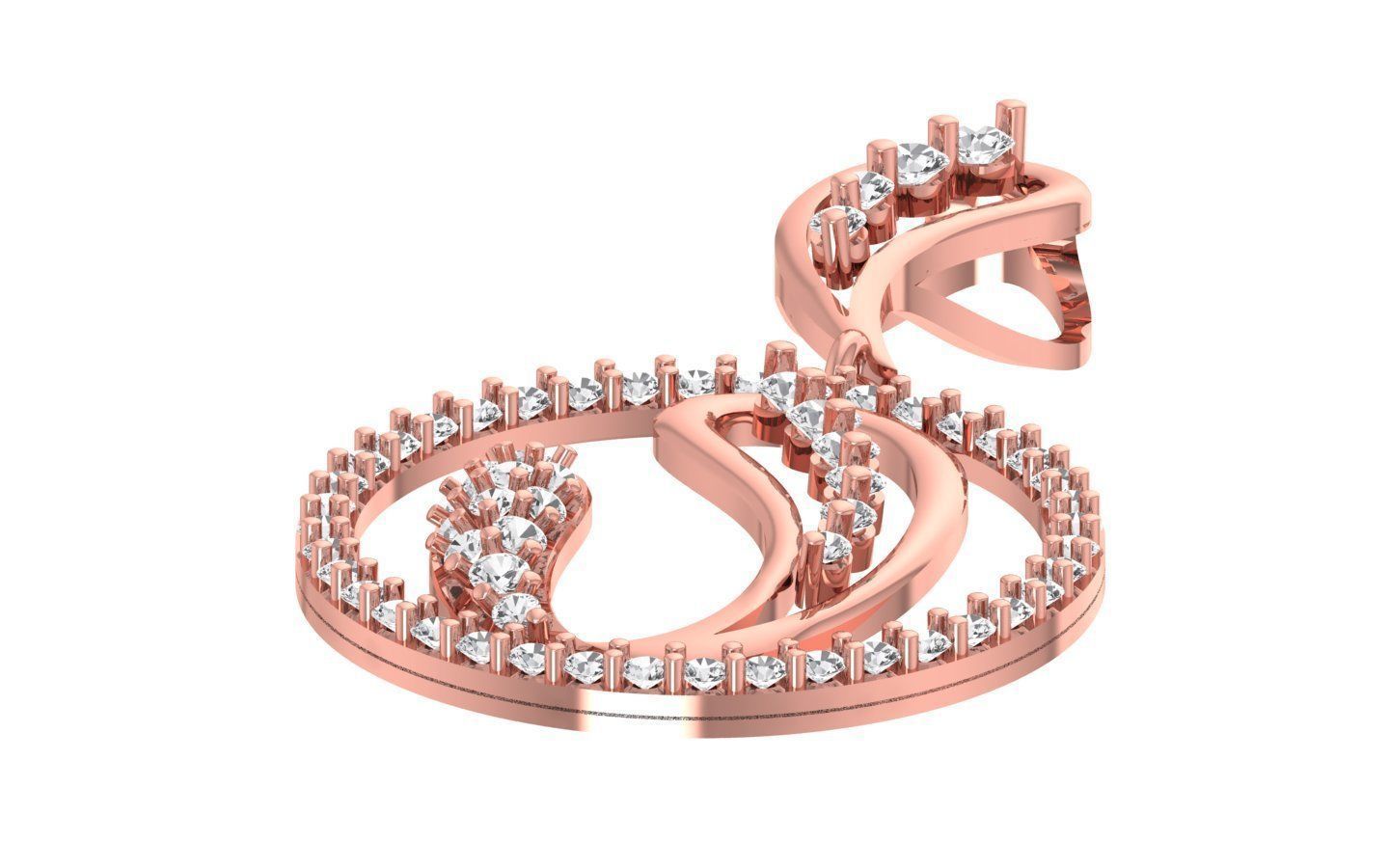 Women Earrings Pendants Sets 3dm STL OBJ FBX Renders Details 3D print model_5