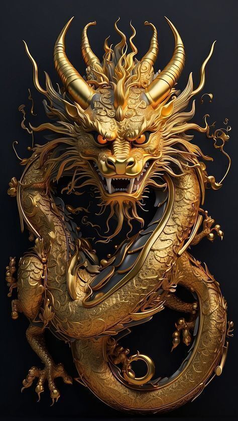 Dragon king 3D print model_2