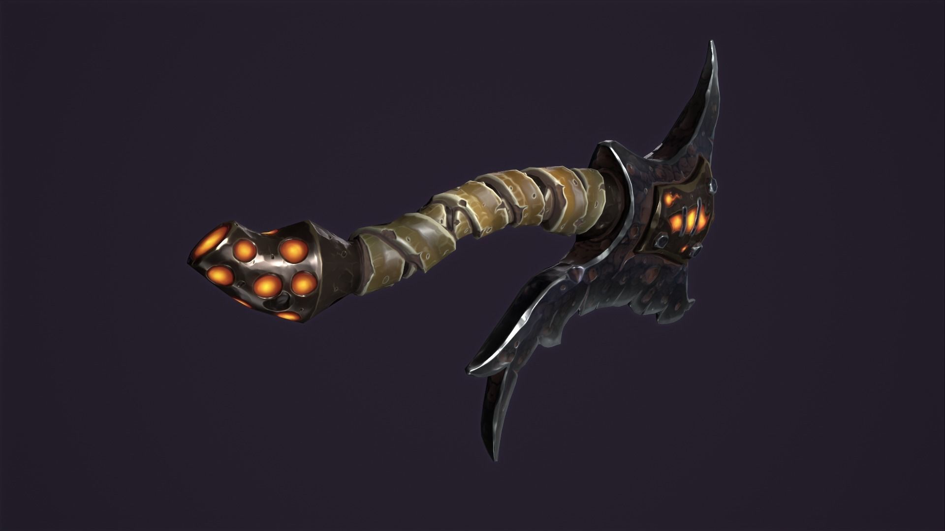 Brute axe Low-poly 3D model_18