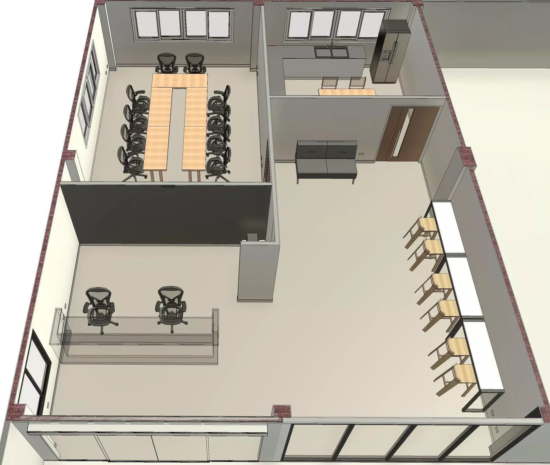 Small interior by REVIT 3D model_0