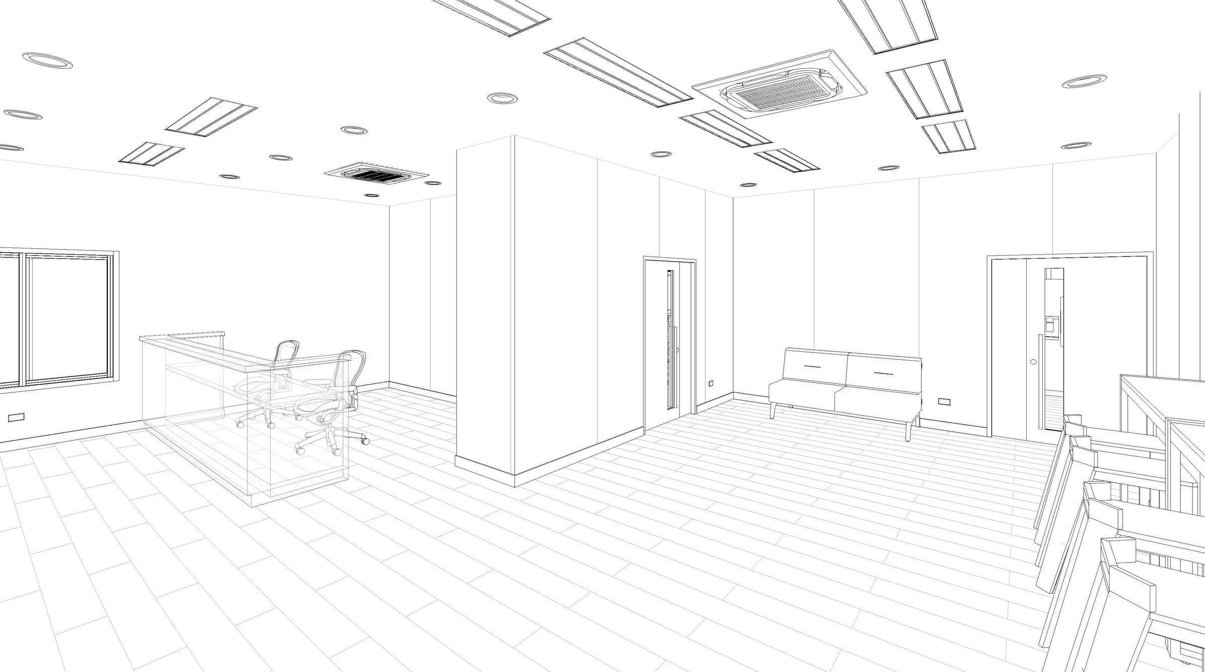 Small interior by REVIT 3D model_5