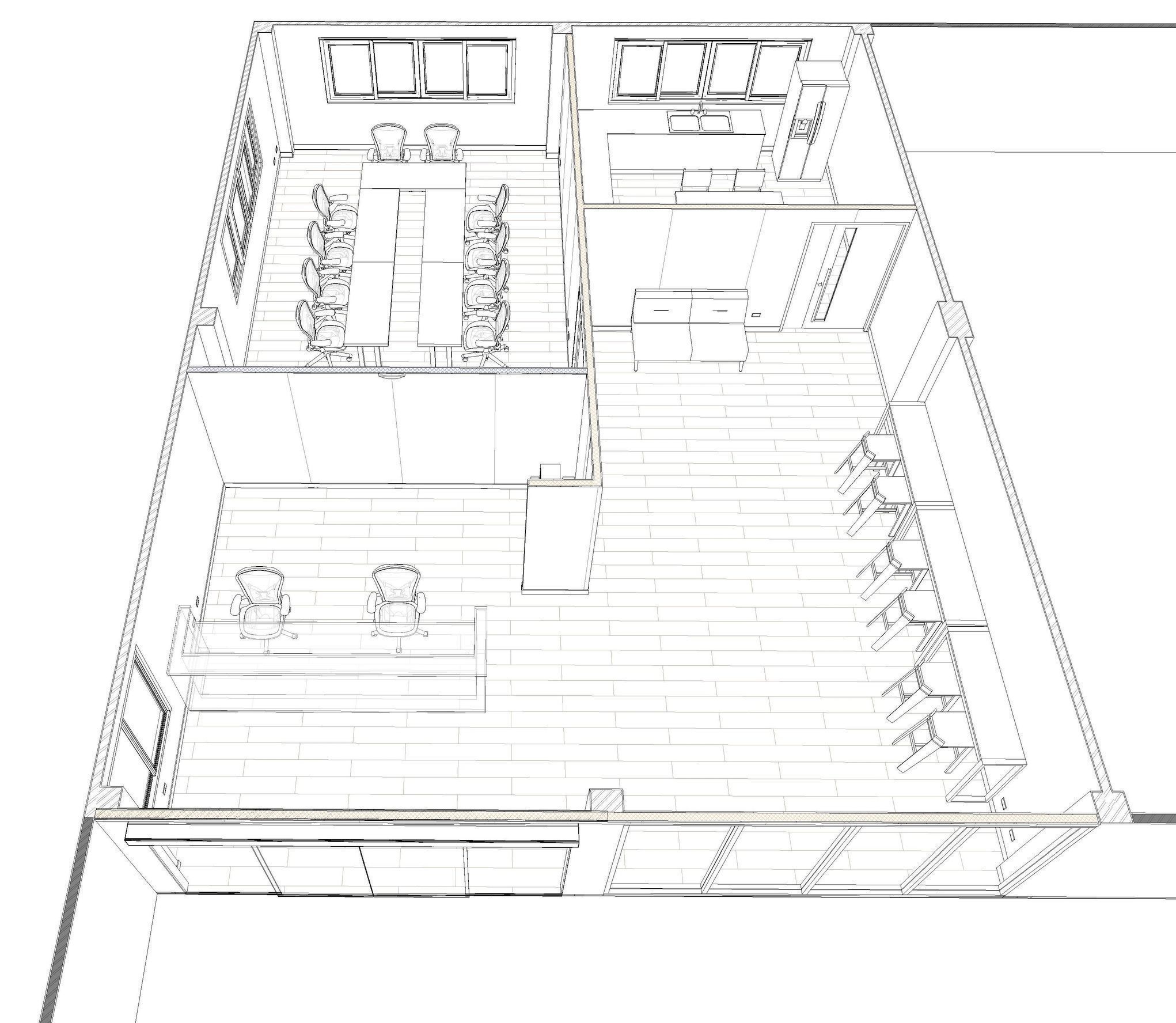 Small interior by REVIT 3D model_8