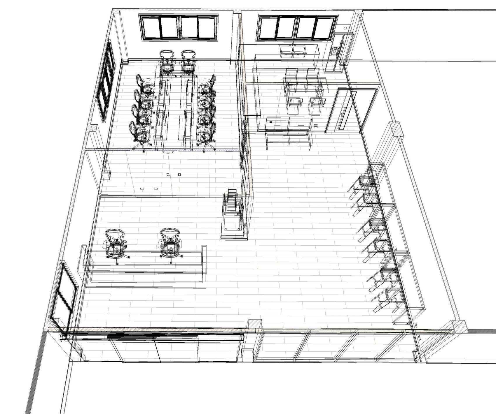 Small interior by REVIT 3D model_11