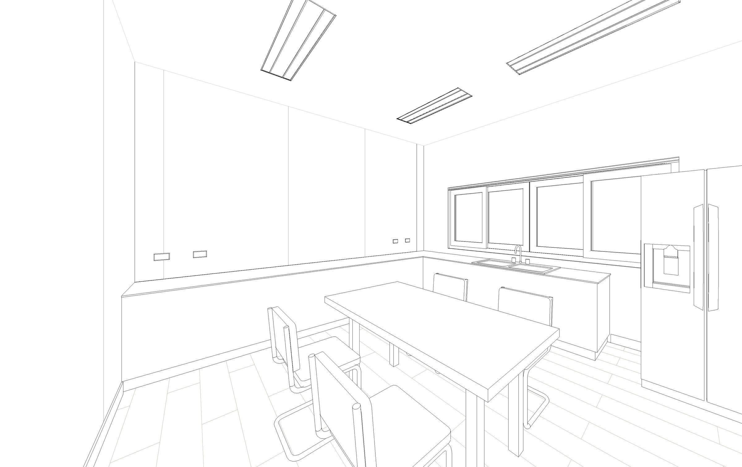 Small interior by REVIT 3D model_7