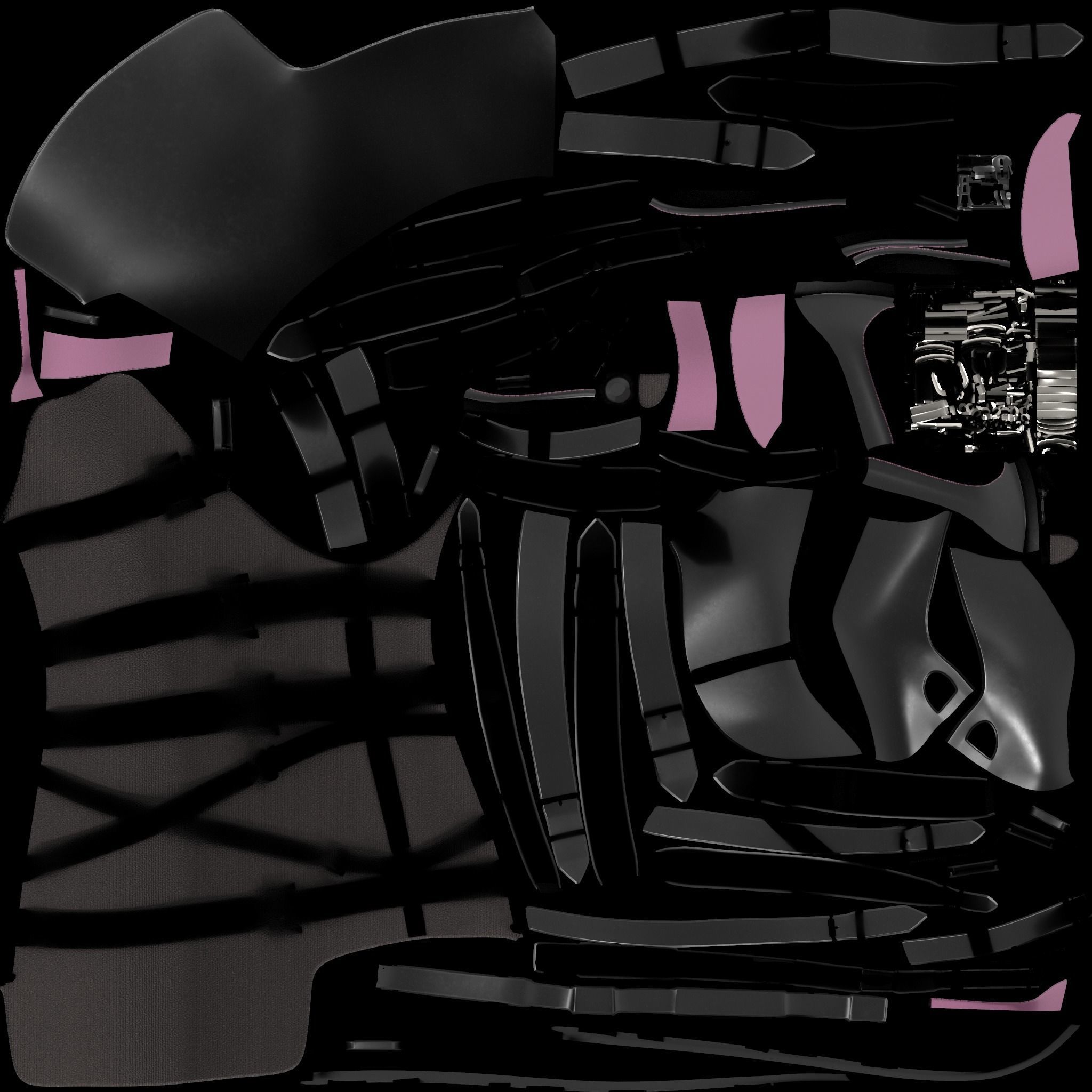 High Heel Boots Low-poly 3D model_9