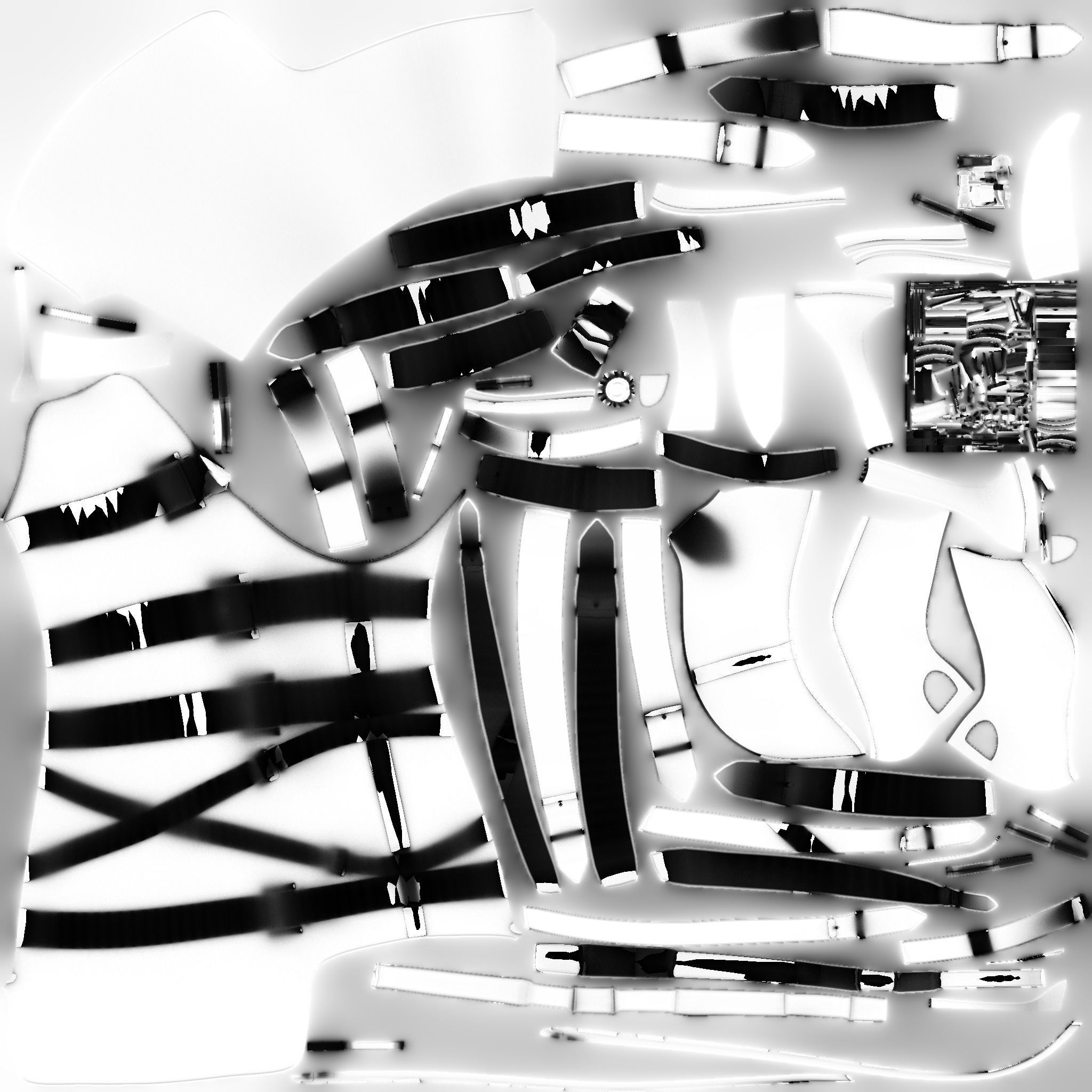 High Heel Boots Low-poly 3D model_12