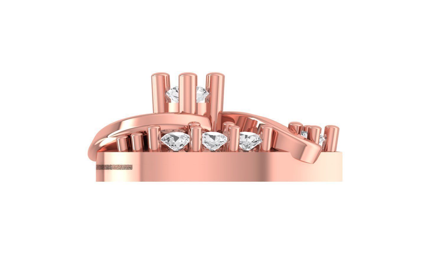 Women Earrings Pendants Sets 3dm STL OBJ FBX Renders Details 3D print model_5