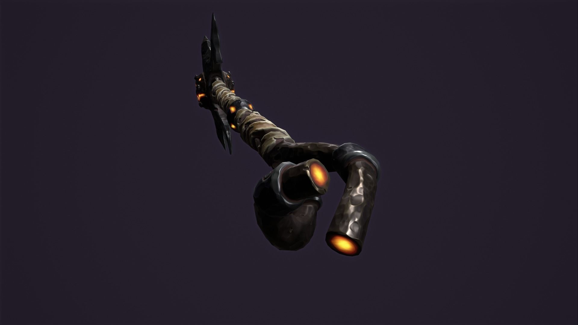 Brute poleaxe Low-poly 3D model_18